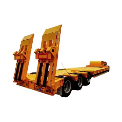 China High Quality Customizable Steel Three- and Four-Axis CIMC Lowbed Semi-Trailer Truck Trailers for sale