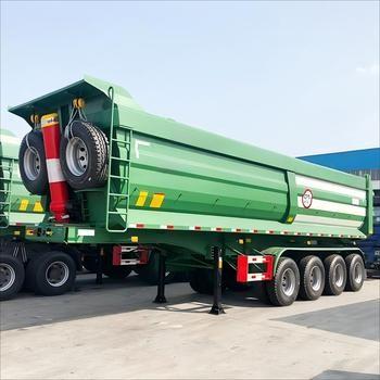 China Africa Heavy-Duty Dump Truck Semi Trailer: Engineered for Efficient Transportation and Unloading of Bulk Materials and Waste for sale