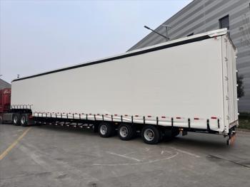 China Versatile CIMC Tarped Semi-Trailer  For Cargo Protection 38600kg Max Payload for sale