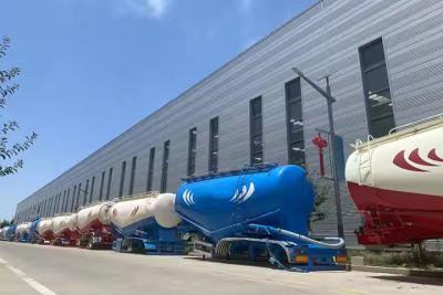 China CIMC Vehicle Master 3 Axles 60cbm Cement Tanker Trailer Bulk Cement Tank Trailers Dry Bulk Cement Semi Trailer for sale