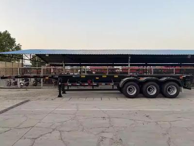 China CIMC 3 Axles Skeleton Container Semi Trailer Cargo Container Transportation Truck Semi Trailer for sale