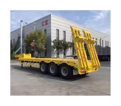 China 3 Achsen 60 Tonnen 100 Tonnen 18 Meter Lowboy Lowbed Truck Anhänger Lowbed Semi-Trailer zu verkaufen