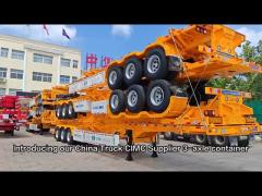 CIMC Axle 3-Axis Container Chassis Frames for Heavy-Duty Truck Trailers