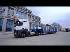 CIMC Heavy  Low Bed Semi-Trailer Steel Material Truck Trailers with Performance