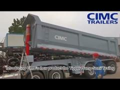 CIMC 4 Axles 22/24/26/28/30 ft Swift Unloading End Dump Truck Semi Trailer
