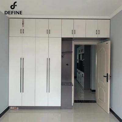 China Other Custom Luxury Home Bedroom Multi Task Hotel Wall Hanging Wardrobe Wood Cabinet Furniture for sale