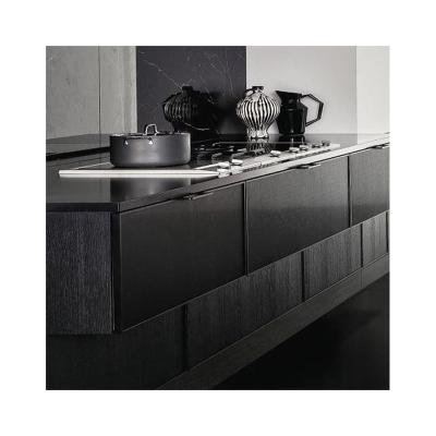 China Custom Cabinet Modern Home High End Modern Kitchen Atmosphere Wooden Cabinets Set On Sale for sale