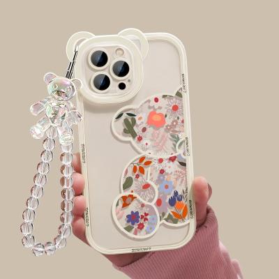 China Factory Price Shockproof Cute Case For Iphone 13 Transparent Phone Case Strap Iphone 13 Case for sale