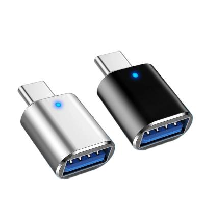 China 3A USB 3.1 Male Fast Charging Aluminum Type-C USB-C to USB 3.0 Female Data OTG Converter for sale