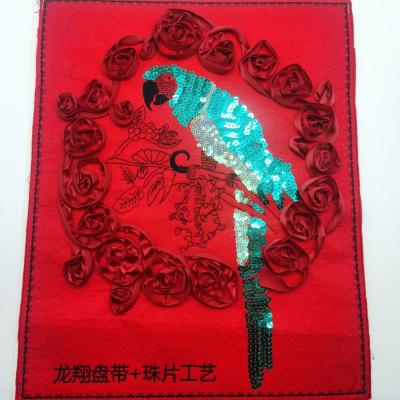 China Breathable Cord Embroidery Logo 100% Machine Embroidery Service Customized Patches And Badges for sale