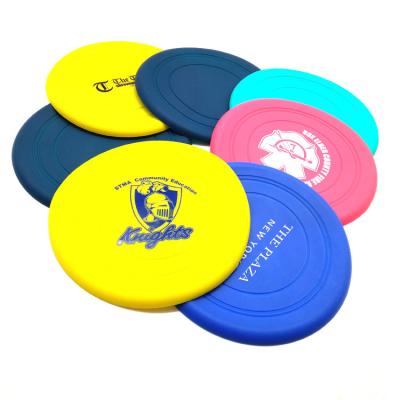 China Excellent Sustainable OEM Quality Pet Toys Training Bite Heavy Duty 18cm Dog Flight Disc Silicone Frisbeed for sale