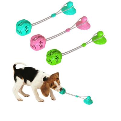 China Viable Wholesale Viable Natural Rubber Ball Horn Dog Toothbrush Stick Molar Chew Toy Teeth Cleaning Bone Juguetes Para Mascotas Perro For Pet for sale