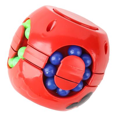 China Bean Rotating Fidget Puzzle Hamburger Educational Magic Spinner Gyro Finger Toys Toys Magic Cube for sale