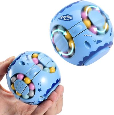 China Matching Cube Rotating Into Brain Promote Puzzle Game Color Intellectual Toy Stress Relief Magic Beans Puzzle Ball To Develop Intelligence for sale