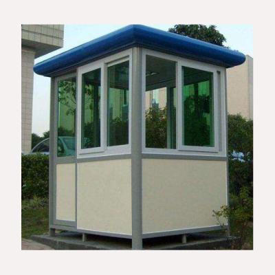 China Modern Exterior Color Homes Sentry Box Community Guard Steel Prefab Cabin for sale