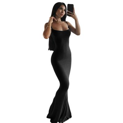 China High Quality Fashion Elegant Summer Anti-wrinkle Factory Supply Bodycon Sling Ladies Sexy Slim Prom Dress for sale