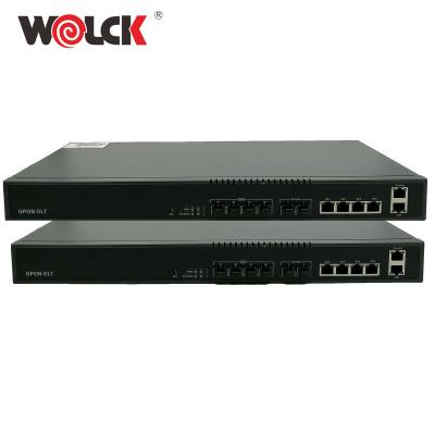 China Hot Sale FTTH Fiber Equipment 4 Pon Port 2 10GE Gpon Olt for sale