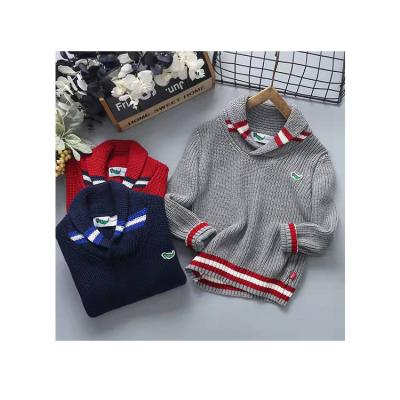 China Performance Anti-Shrink Reliable Pullover Boys Kids Basic Knitted Sweater for sale