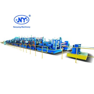 China Square tube size mm 80x80-200x200 Nanyang Professional Pipe Forming Making Machine Erw Automatic Flexible Tube Pipe Mill Line for sale