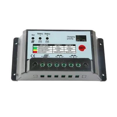 China NEW Dual DC 12V/24V Home Solar Power System Charge Output Controller Solar Street Light Monitoring Controller 10A/20A/30A for sale