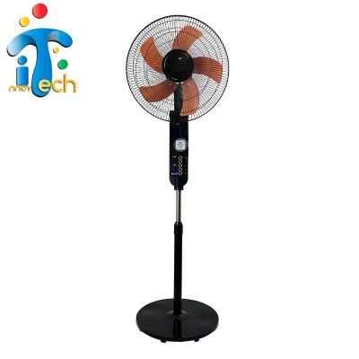 China Outdoor High Quality Plastic Solar 18 Inch 18 Inch Floor Fan 16 Stand Fan 775 Blades 775 Aluminum Motor Plastic Large Floor Fan 4 Speeds for sale