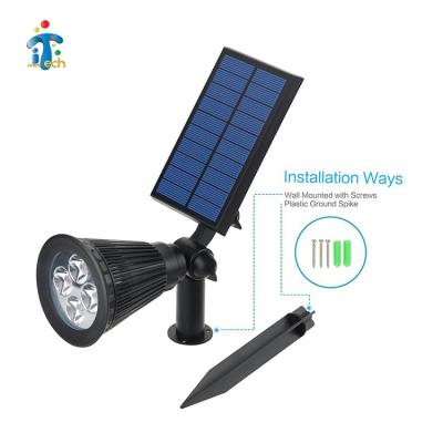 China Hot Selling New Design 201# Stainless Steel Solar Landscape Light Outdoor Waterproof Solar Led Garden Spot Garden Light for sale