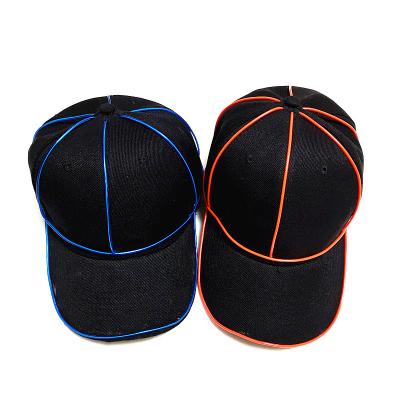 China Picture Dancing Glowing Carnival Customize Hip Hop Halloween Hat Led El Glow Hat for sale