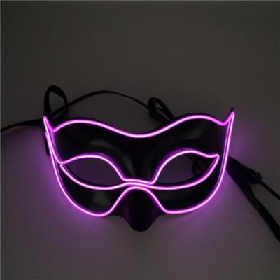 China Festival Costumes Halloween Rave Party Mask Princess Half Face Mask LED Glow Mask For Party Wedding Holiday for sale