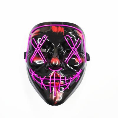 China Halloween Party Light Up Purge Horror LED Mask Praise Party Hot Selling Amazon Halloween Mask Led Mask For Adults for sale