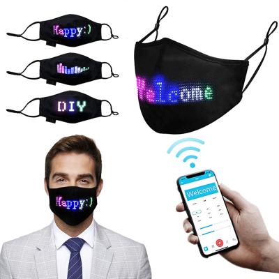 China Party Use Program Led Mask App Control Smart Flashing Led Mask Led Face Mask Led Party for sale