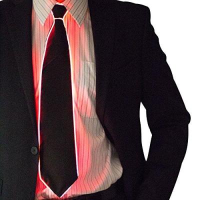 China Wedding Birthday Party Decoration NEON NIGHTLIFE Led LIGHT UP NECK Tie For Halloween Christmas Rave Party Show Performing Costume Accessory for sale