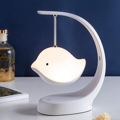 China Festival Indoor Decoration USB Speaker Night Light LED Bird Music Platform Rechargeable Small Lamp for sale