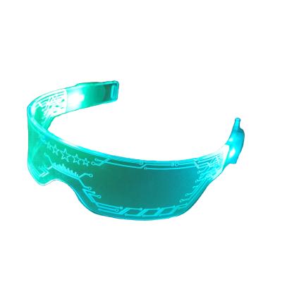 China Sport Gym 2021 New Fashion Led Party Luminous Glasses Led Light Up Glasses for sale