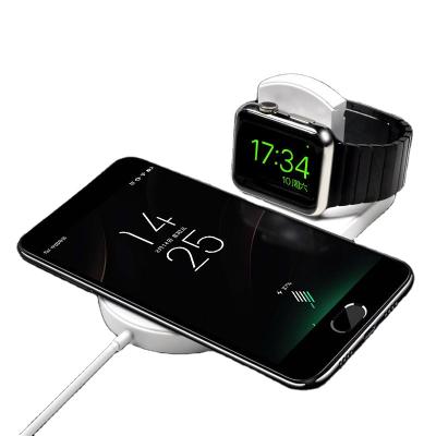 China Universal Factory Supply Mobile Phone 2 Directly In 1 Smartwatch Dual Wireless Charger For Various Smart Phone for sale