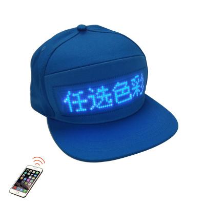 China New APP JOINT Programmable Led Light Up Hat Light Halloween Party Hat for sale