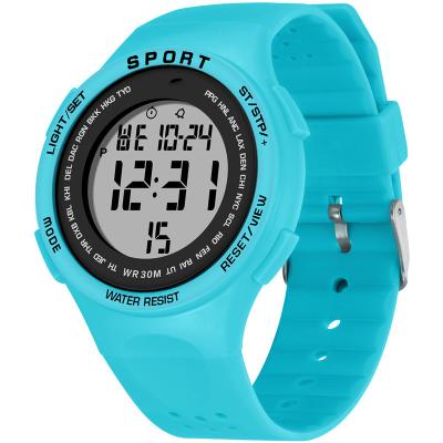 China 2019 Water Resistant Fashion Sports Digital Watch For Boys Student Children Wristwatch 30M Waterproof Alarm Kids Watch Gift Luminous Clock for sale