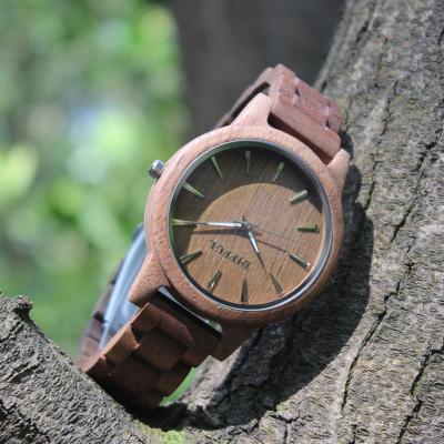 China Water Resistant Factory Custom Logo Wood Watches for sale