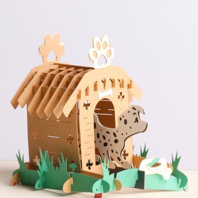 China Europe Dalmation Dog In Kennel Handmade Auto 3D Map for sale