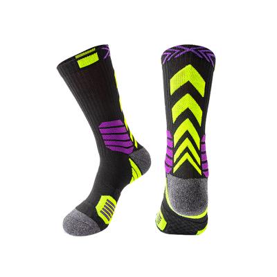 China Factory Wholesale Breathable Logo Custom Print Basketball Socks Directly Anti Slip for sale