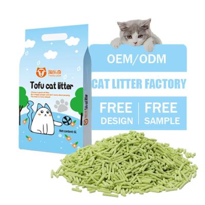 China Green Odour Control Cat Litter ODM Environmentally Friendly Cat Litter for sale