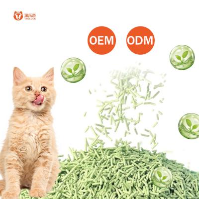 China Arenas de basura de gato sin perfume de tofu OEM, control de olor de basura de gato seguro de forma natural en venta