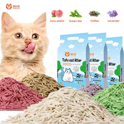 China Fácil Limpeza Cat Tofu Litter Não aglomerante Soja Litter Cat Odor Lock à venda