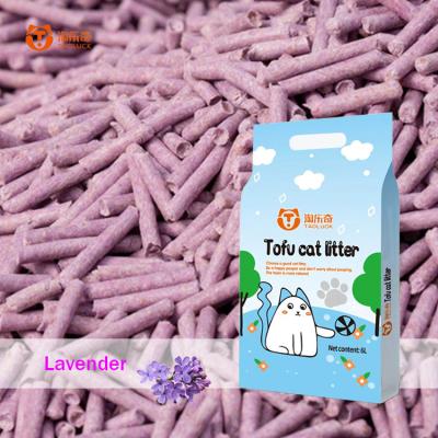 China 6L Low Dust Clumping Cat Litter Tofu Kitty Litter Bulk Purchase for sale