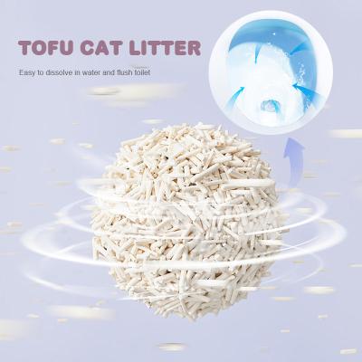 China Frescura Tofu Cat Litter Areia Biodegradável Cat Litter Sem poeira Sem rastreamento à venda