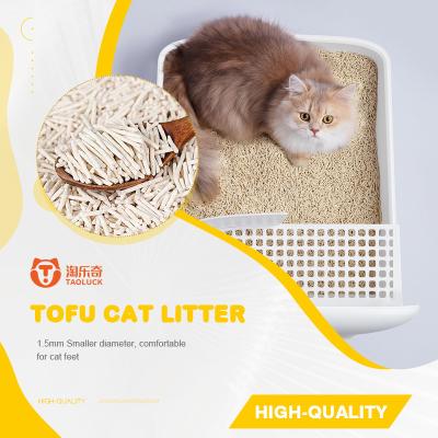 China Strip Shape Tofu Cat Litter Bulk Super Absorption Water bulk kitty litter for sale