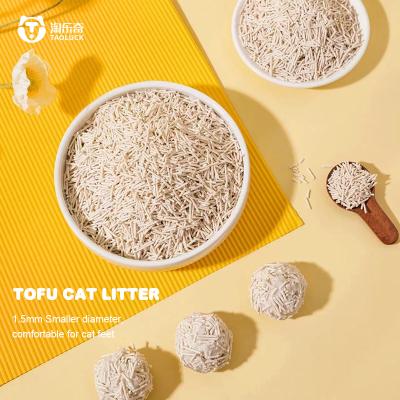 China Effiziente Deodorierung Tofu Sand Katze Biologisch abbaubar Fluschbares Klumpenmüll zu verkaufen