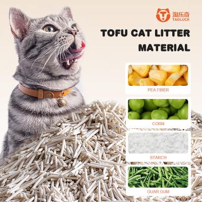 China Stripe Shape Tofu Cat Litter Plant Natural Tofu Clumping Cat Litter for sale