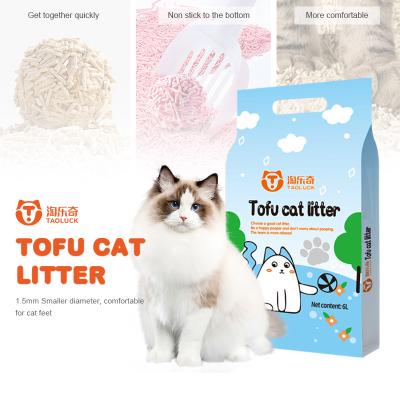 China ODM Pink Kitty Litter Sand Original Milk Clumping Sand Cat Litter for sale