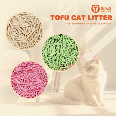 China Green Tea Earth Friendly Kitty Litter Lavender Tofu Pet Litter for sale