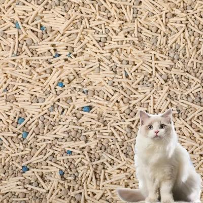 China Dia 1,5 mm Premium gemengd kattenkorf Wit tofu Bentoniet kattenkorf Te koop